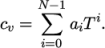  N∑−1 i cv = aiT . i=0 \relax \special {t4ht=