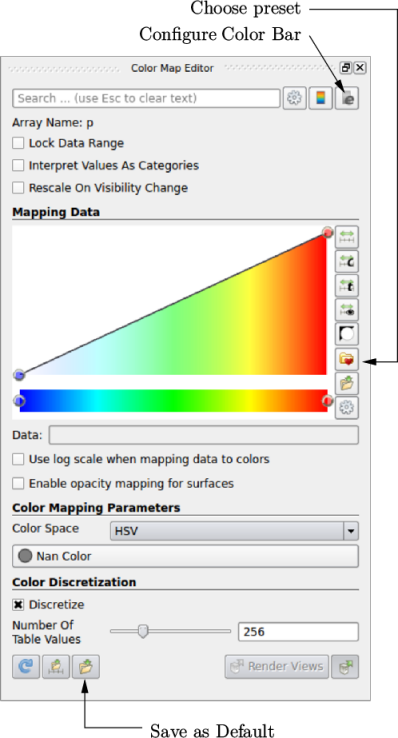  Choose preset Con ﬁgure Color Bar Save as Default \relax \special {t4ht=