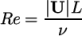 Re = |U-|L- ν \relax \special {t4ht=