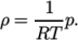 1 ρ = RT-p. \relax \special {t4ht=