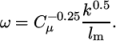 −0.25k0.5 ω = C μ lm . \relax \special {t4ht=
